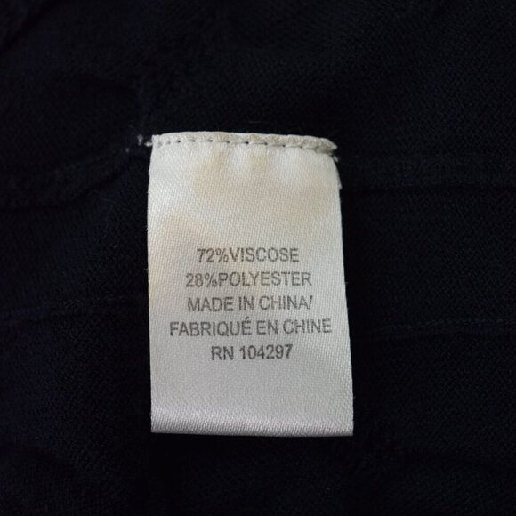 MILLY NAVY CABLE KNIT CHAIN SWEATER DRESS - Picture 7 of 7